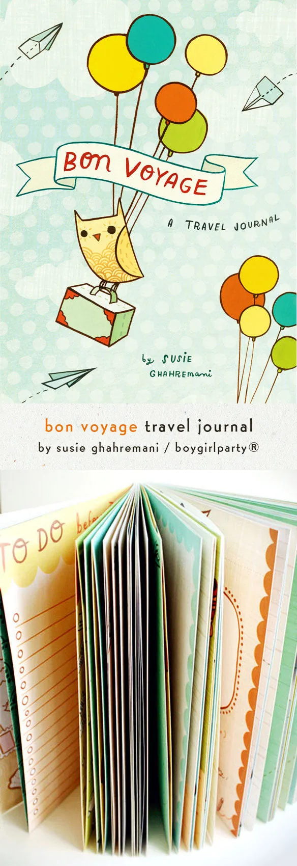 Bon Voyage Travel Journal