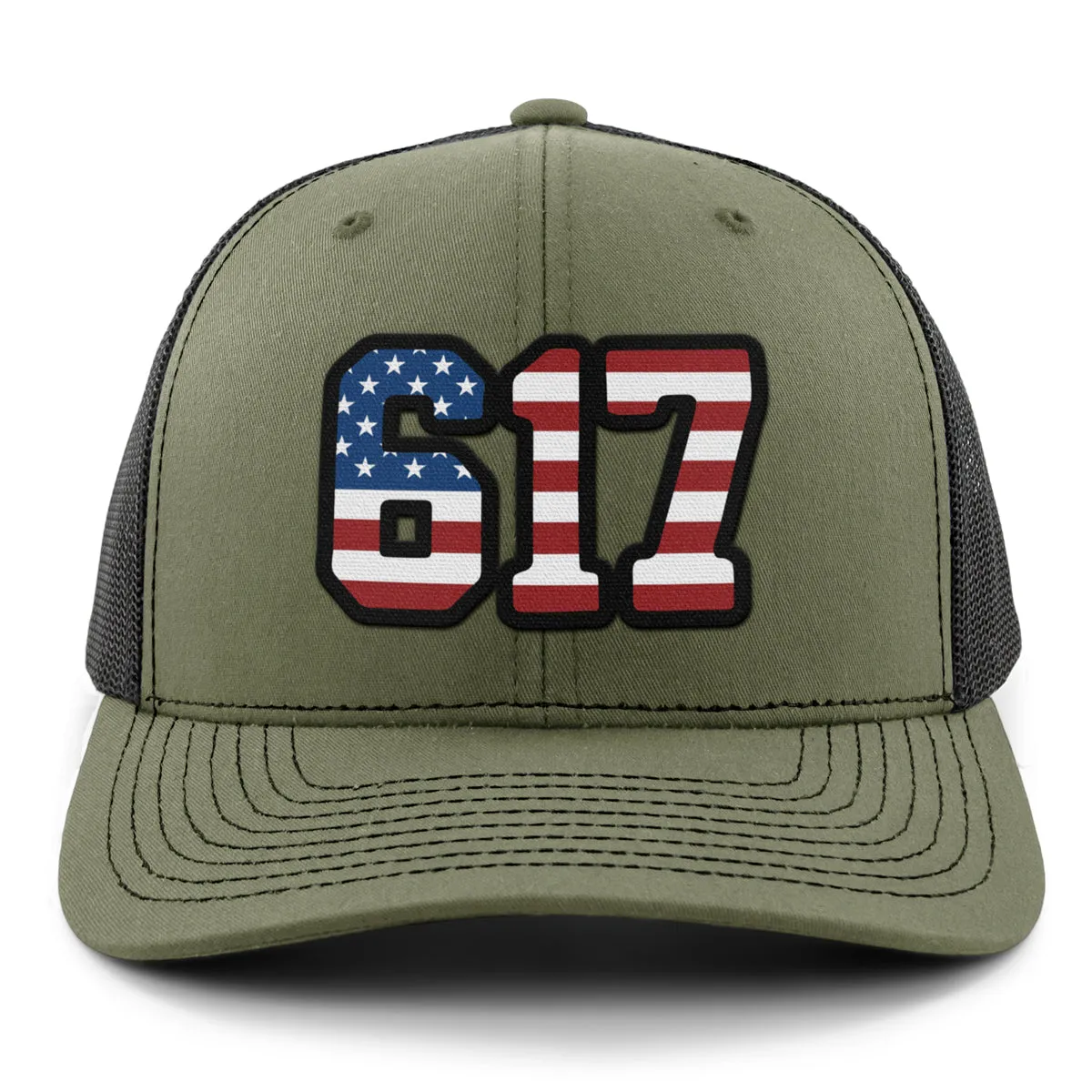 Boston 617 Stars & Stripes Classic Snapback Trucker