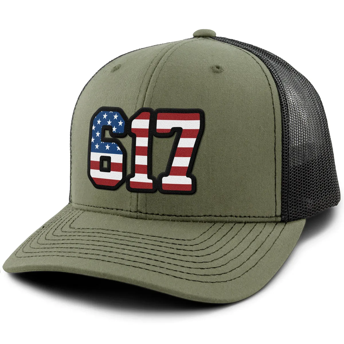 Boston 617 Stars & Stripes Classic Snapback Trucker