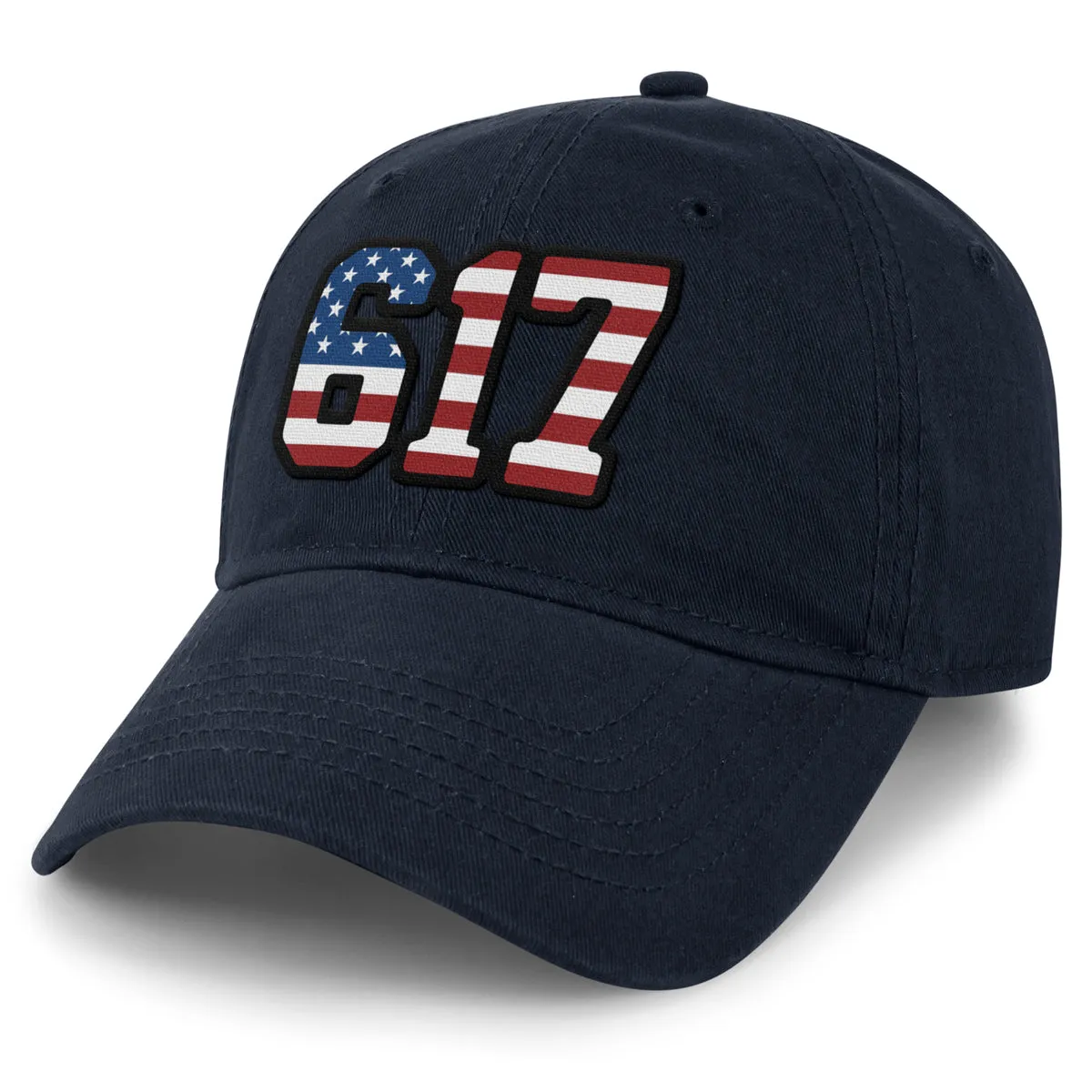 Boston 617 Stars & Stripes Dad Hat