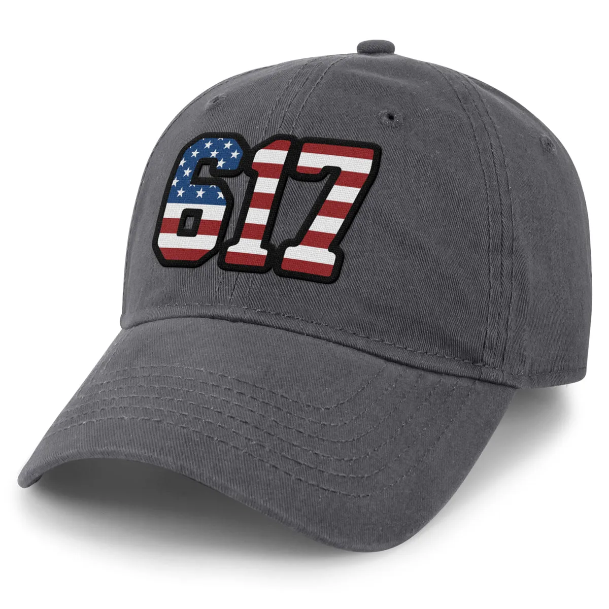 Boston 617 Stars & Stripes Dad Hat