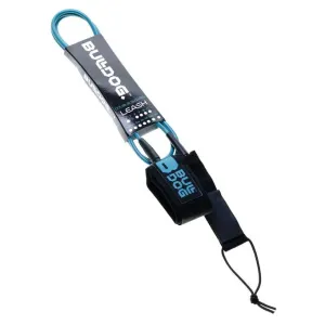 Bulldog Double Swivel 8ft Ankle Leash - Black/Petrol Blue