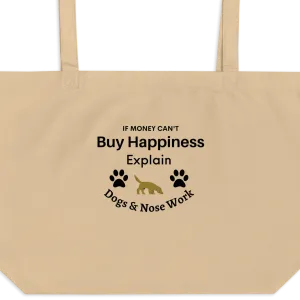 Buy Happiness w/ Dogs & Nose Work X-Large Tote/ Shopping Bags