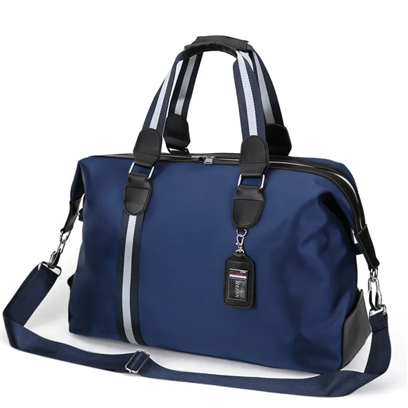 Cabin-Ready Multifunction Travel Duffel Gym Duffel - Black/Blue - One Size