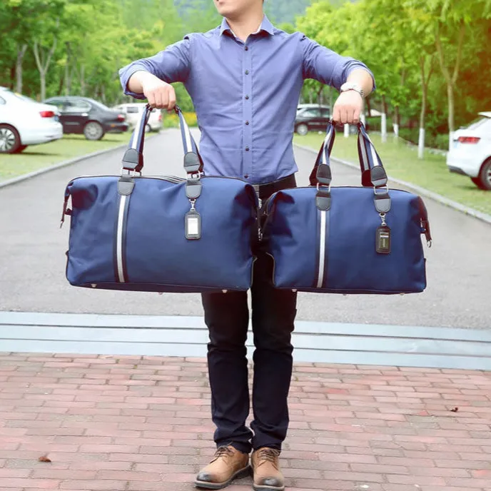 Cabin-Ready Multifunction Travel Duffel Gym Duffel - Black/Blue - One Size