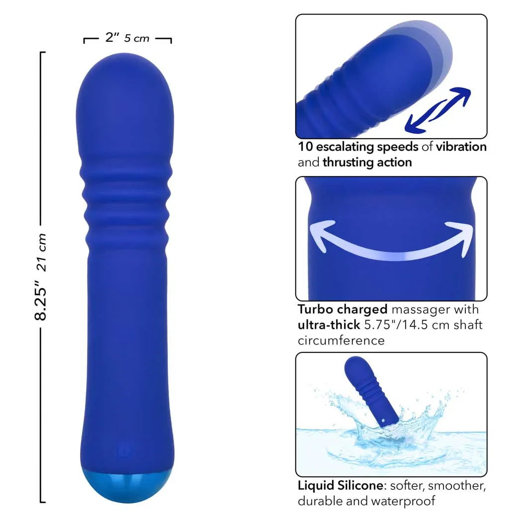 CalExotics Thicc Chubby 8.25" Thrusting Wand Vibrator