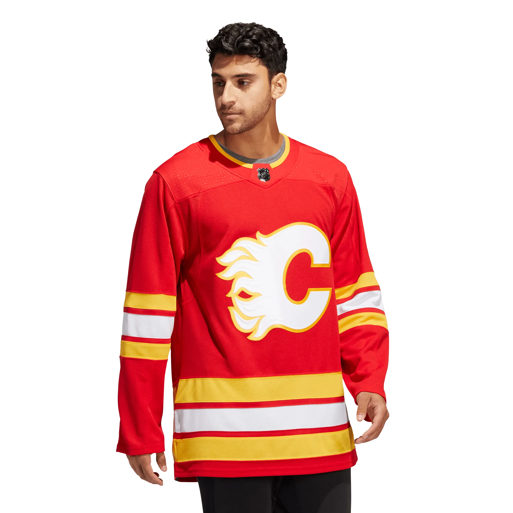 Calgary Flames Home Adidas PrimeGreen Senior Jersey