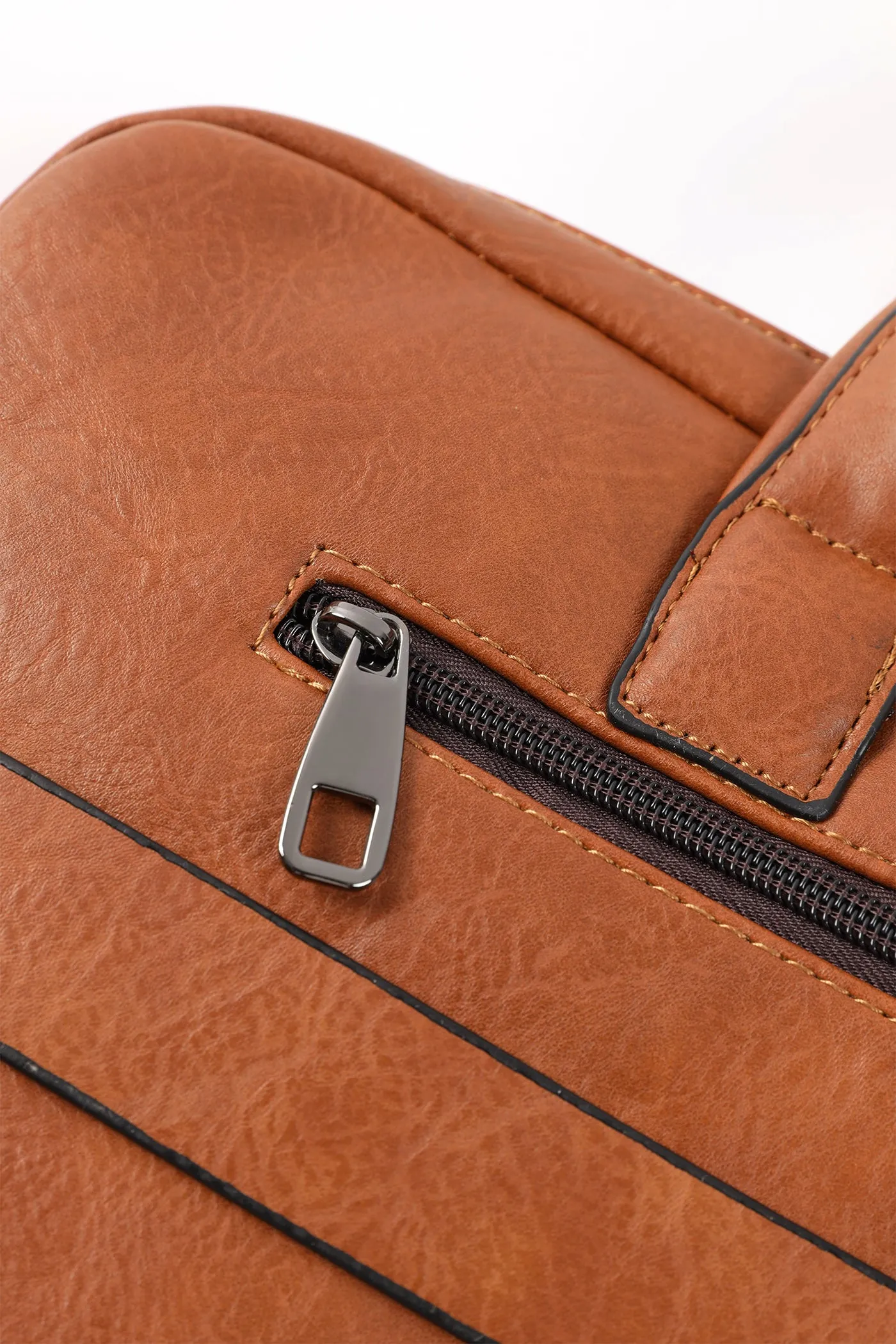 CAMEL BROWN LAPTOP-BAG