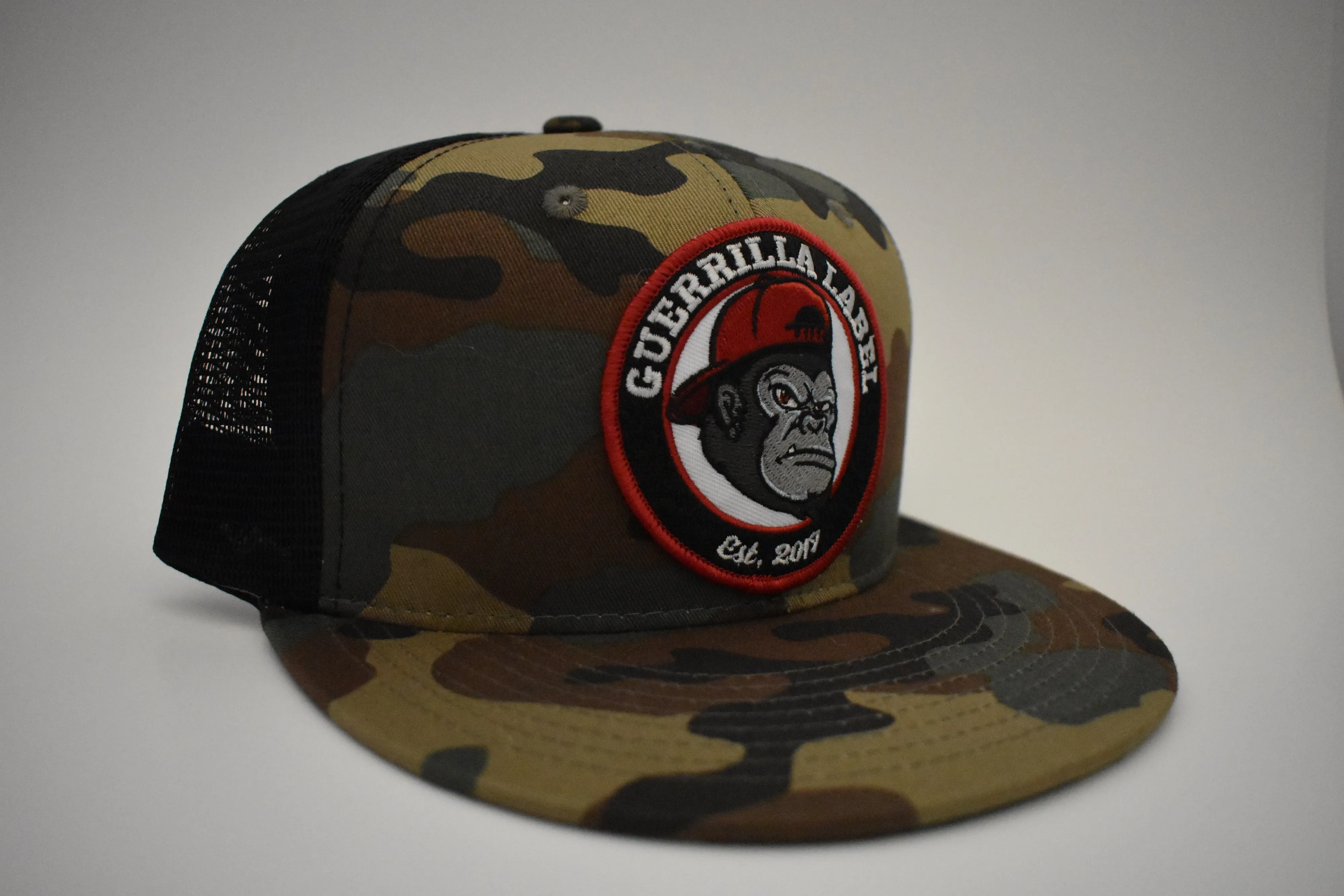 Camo/ Black Mesh Snapback