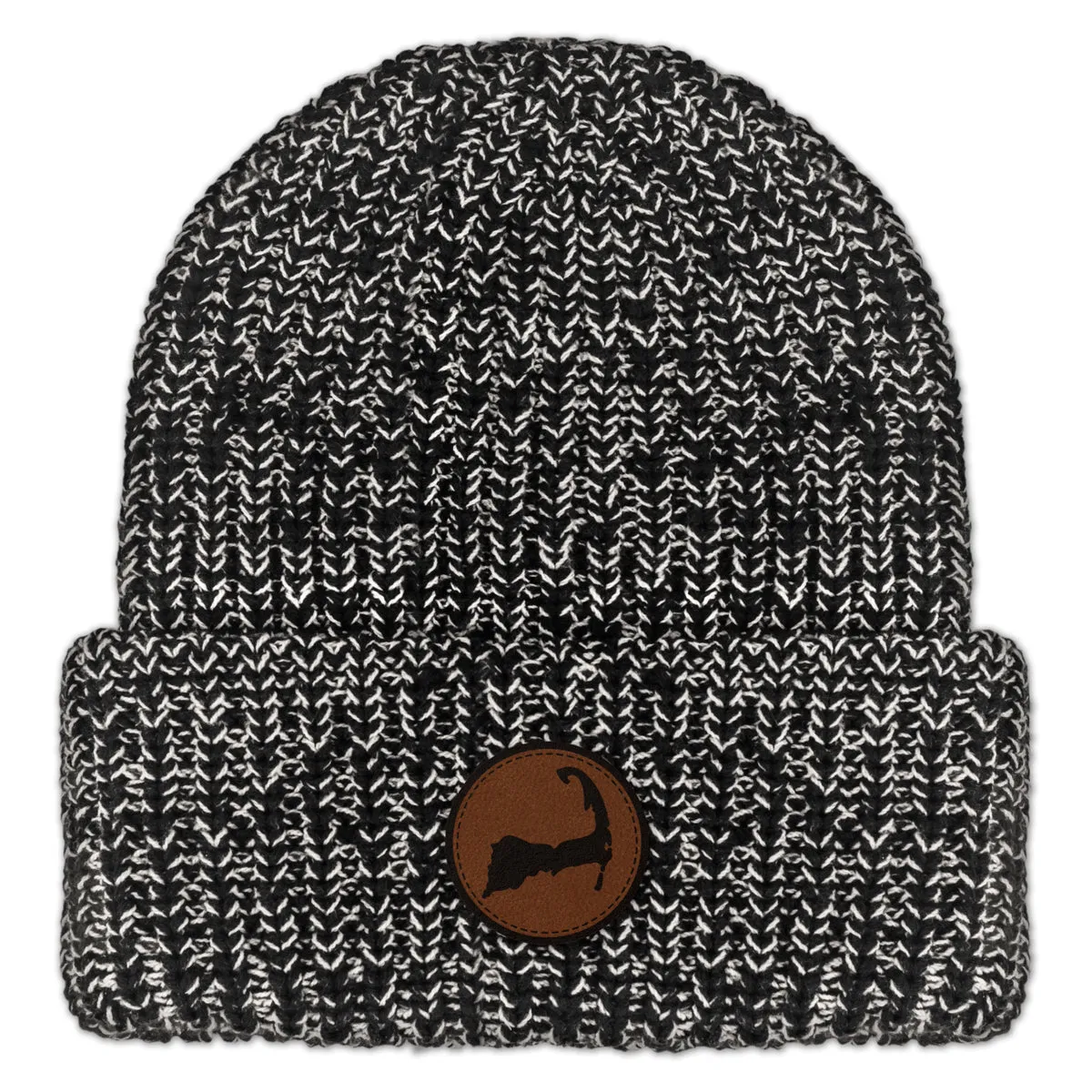 Cape Cod Leather Patch Chunky Knit