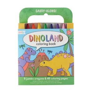 Carry Along Crayon & Coloring Book Kit - Dinoland