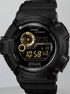 Casio G-Shock Master of G Mudman Tough Solar Black Gold G-9300GB-1