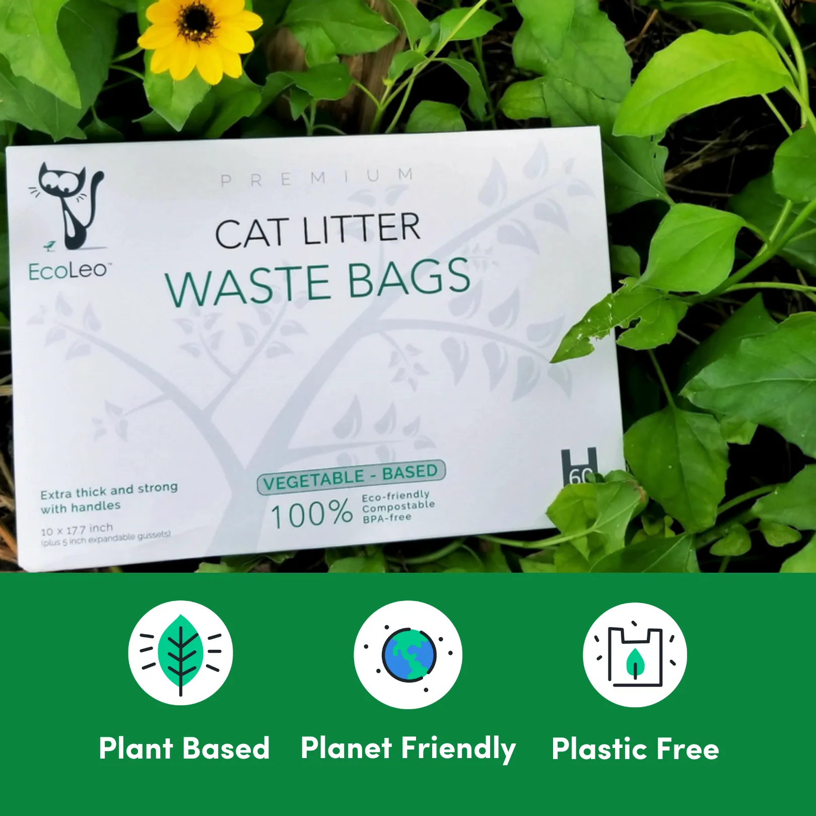 Cat Litter Waste Bags - 120 Count, OPEN BOX/PACKAGING FREE