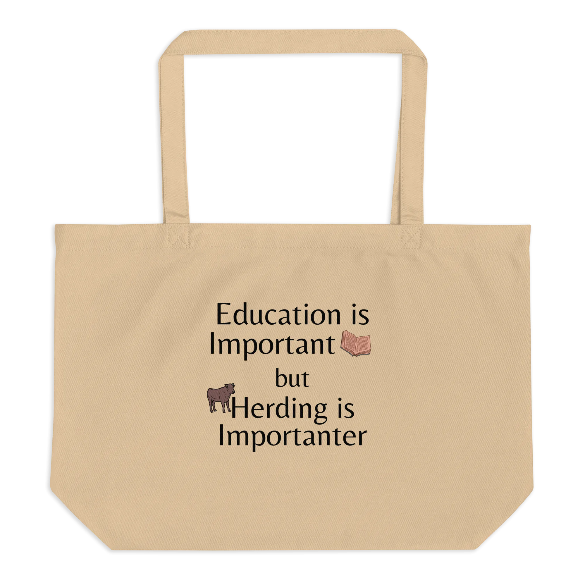 Cattle Herding is Importanter X-Large Tote/ Shopping Bags