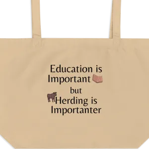Cattle Herding is Importanter X-Large Tote/ Shopping Bags