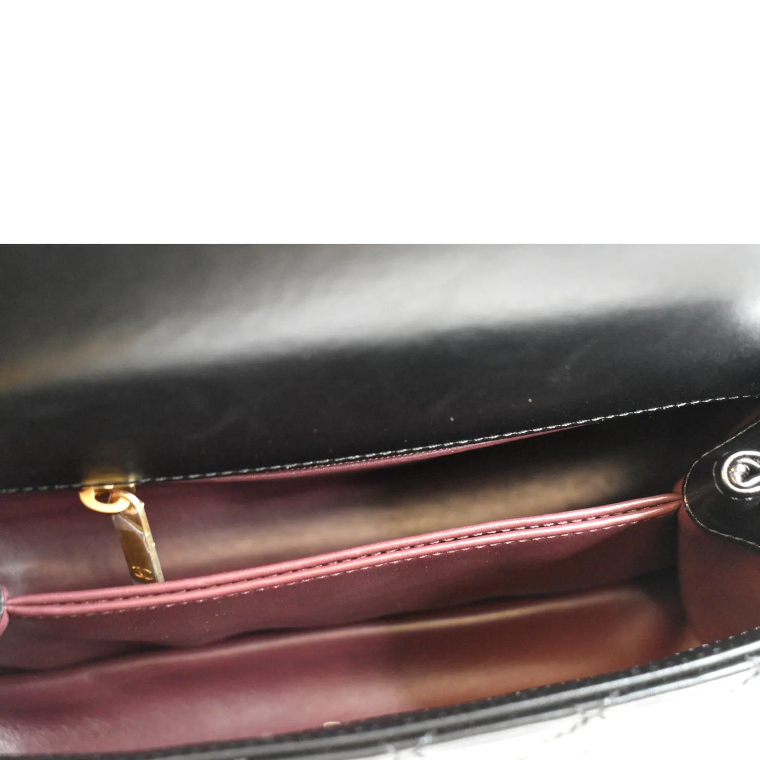 CHANEL Coco Mini Top Metal Handle Lambskin Leather Shoulder Bag Black