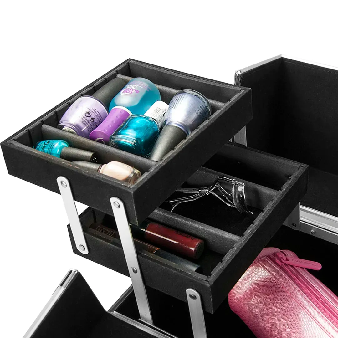 Cheri Bliss Compact Portable Cosmetic Case with Key Lock | BF11986