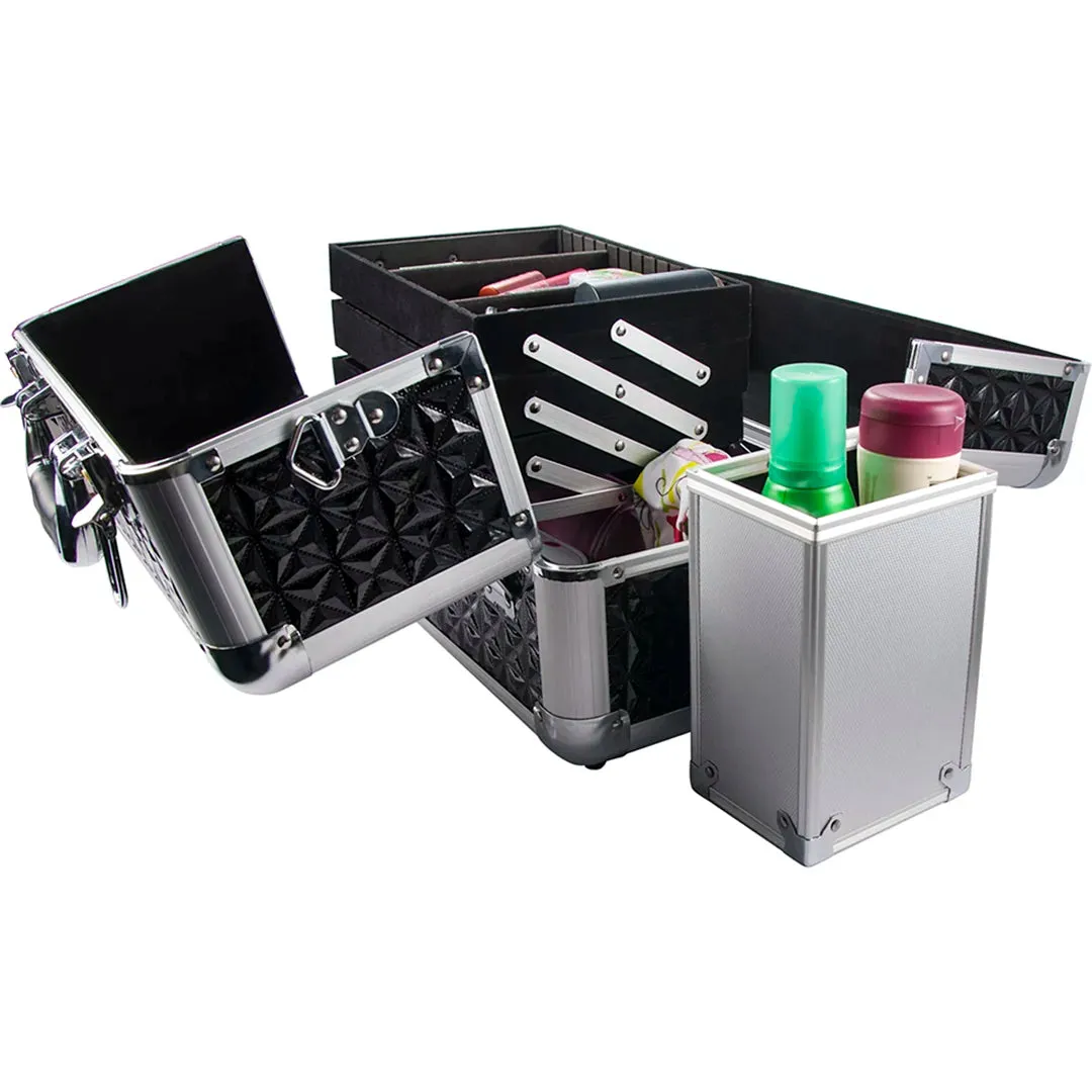 Cheri Bliss Portable Cosmetic Case with Key Lock and Carrying Strap | BF11984
