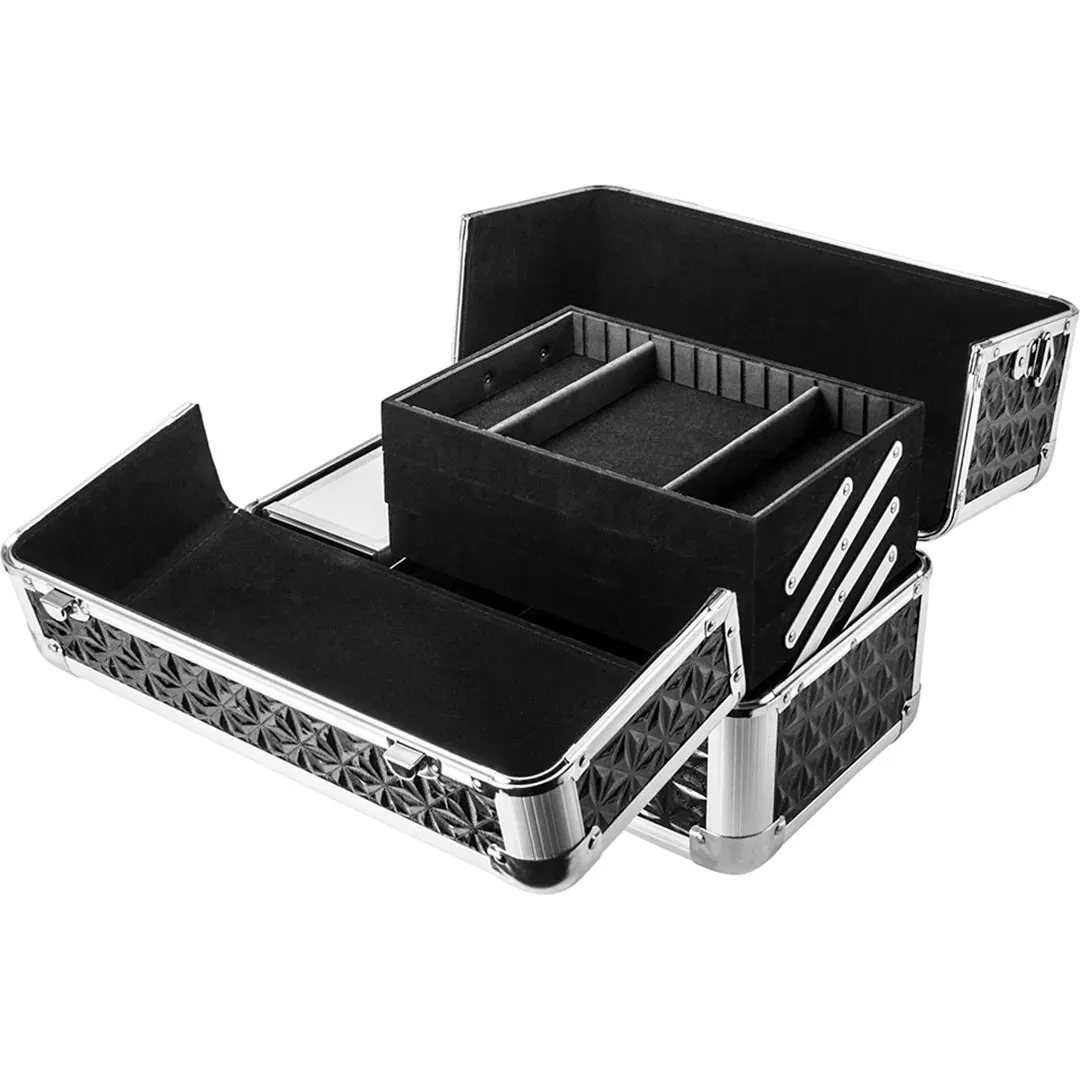 Cheri Bliss Portable Cosmetic Case with Key Lock and Carrying Strap | BF11984