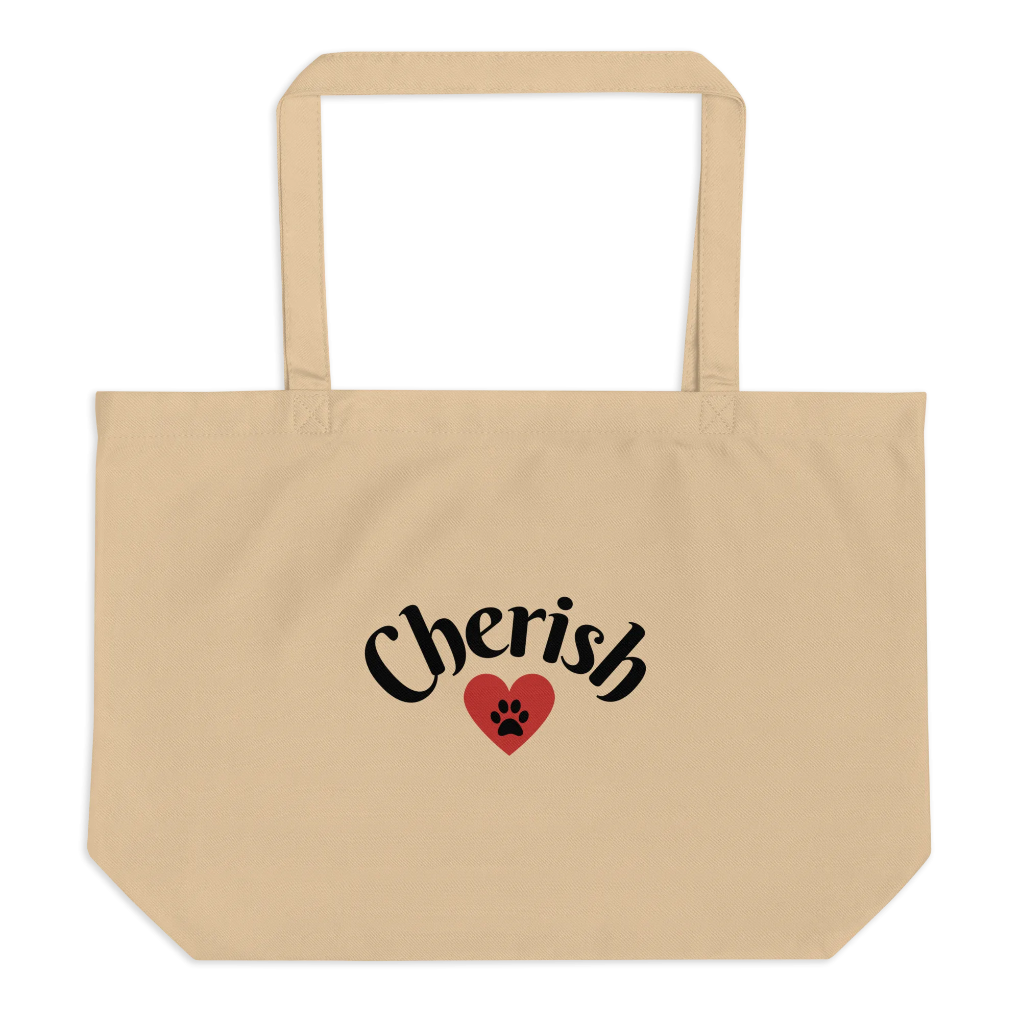 Cherish w/ Heart X-Large Tote/Shopping Bag