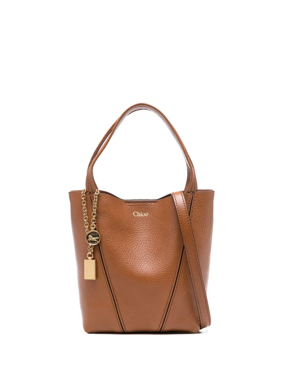 Chloé spin small leather tote bag