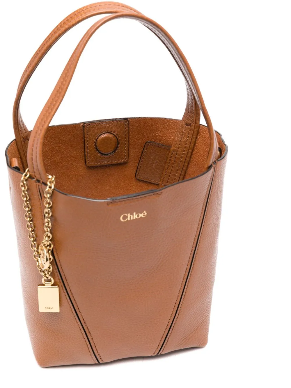 Chloé spin small leather tote bag