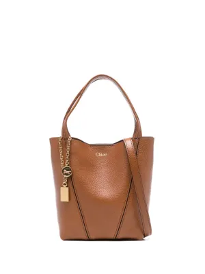 Chloé spin small leather tote bag