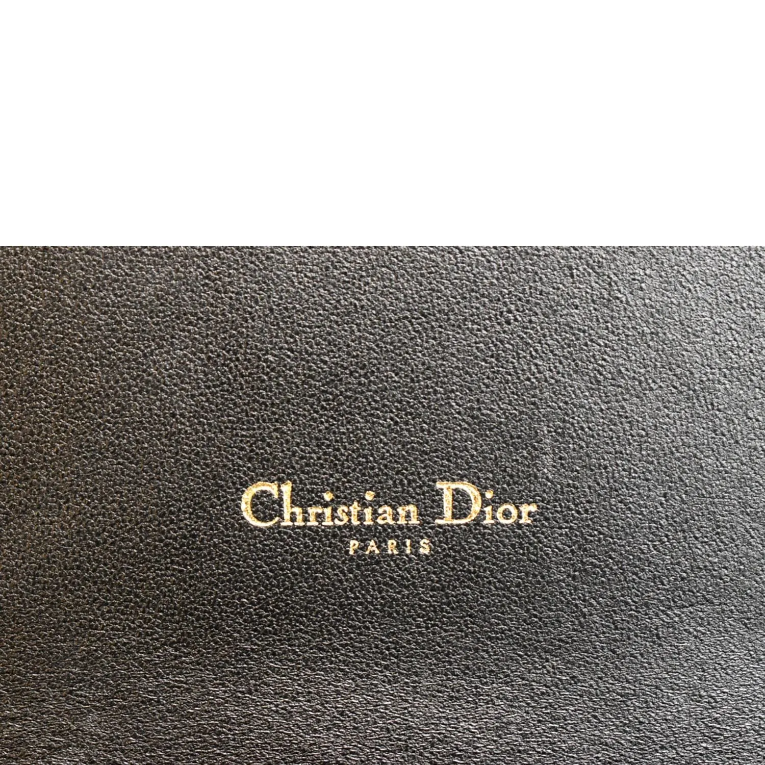 CHRISTIAN DIOR Caro Cannage Calf Leather Shoulder Bag Black
