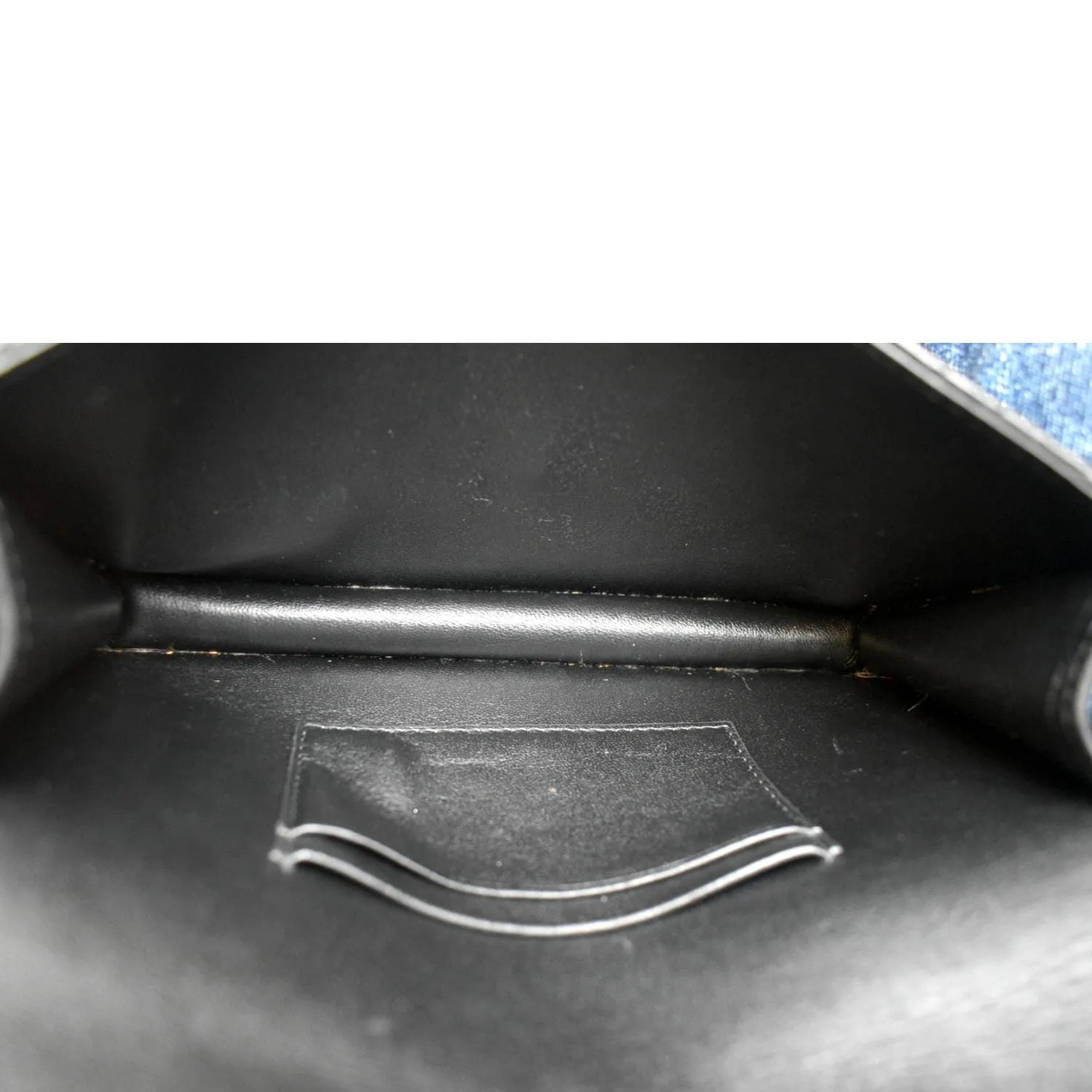 CHRISTIAN DIOR Caro Cannage Calf Leather Shoulder Bag Black