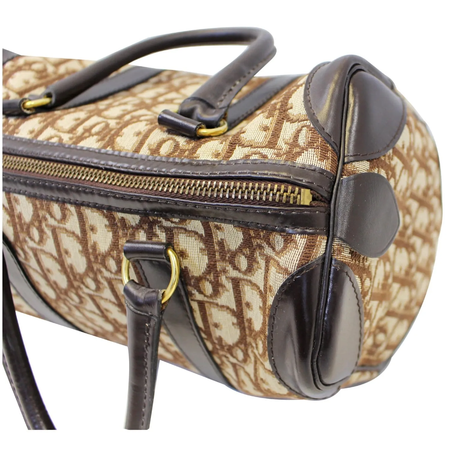 CHRISTIAN DIOR Monogram Logo Boston Duffle Bag