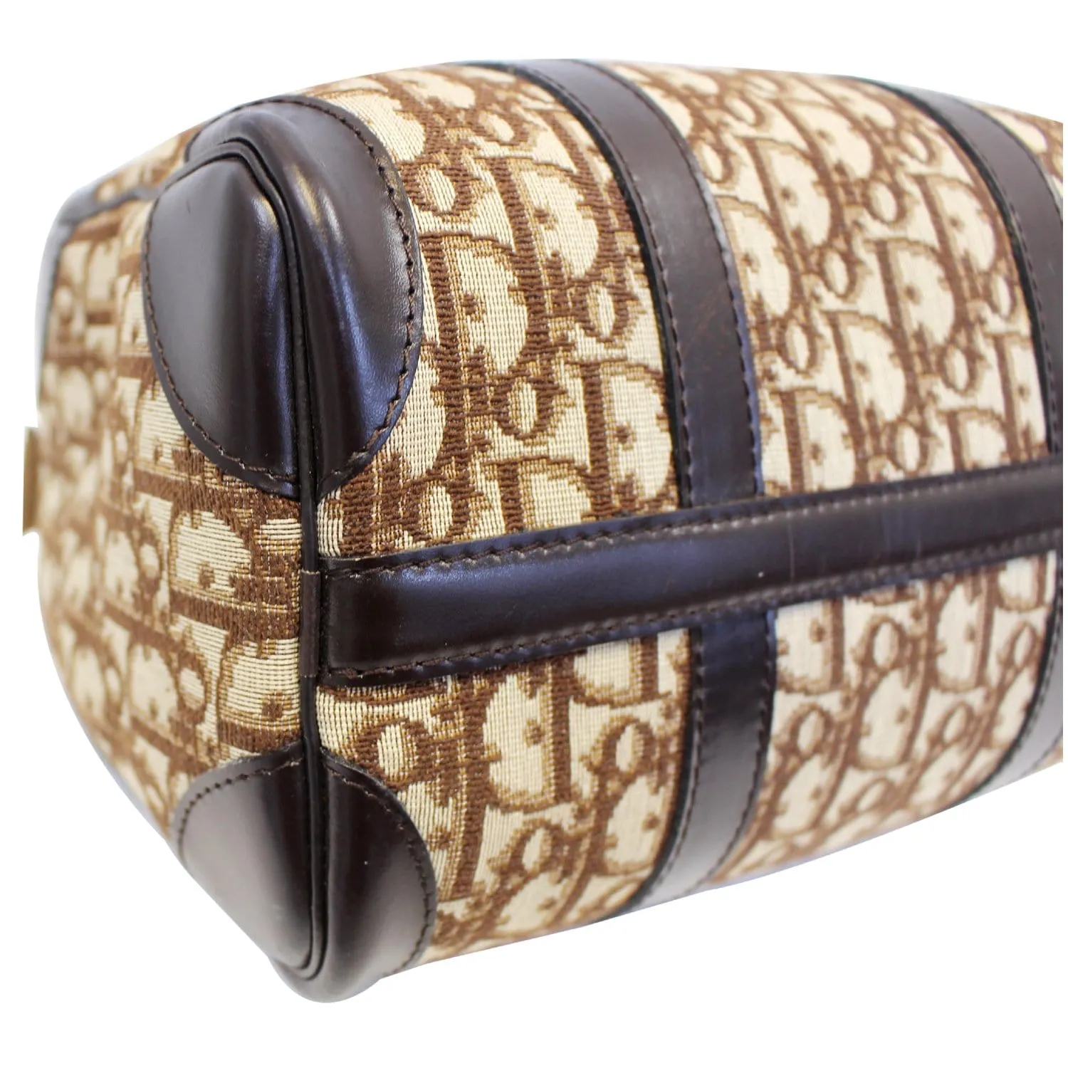 CHRISTIAN DIOR Monogram Logo Boston Duffle Bag