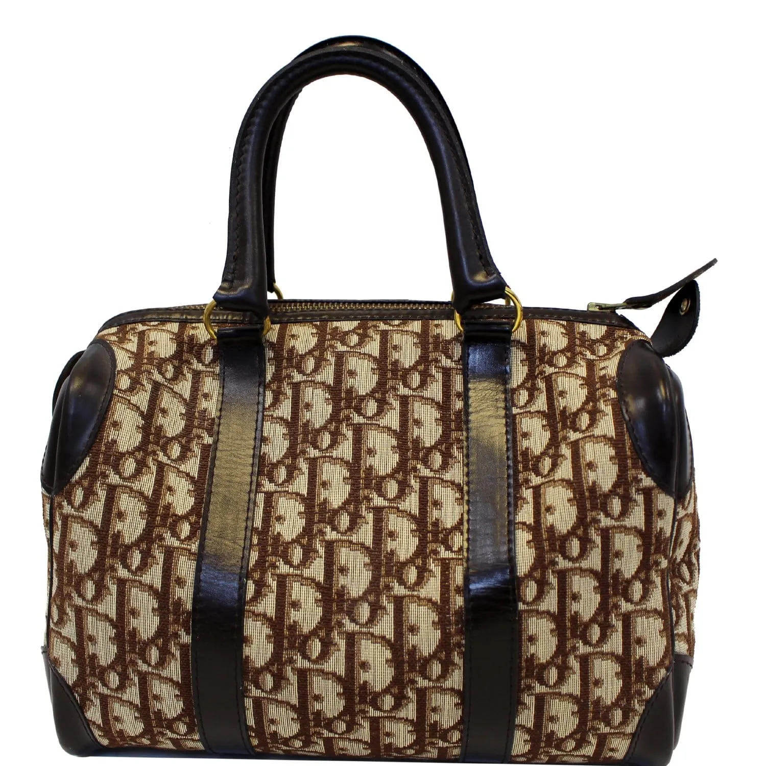 CHRISTIAN DIOR Monogram Logo Boston Duffle Bag
