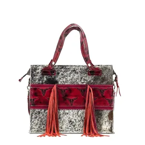 Clerk - Exotic Brindle w/ Burgundy Skulls