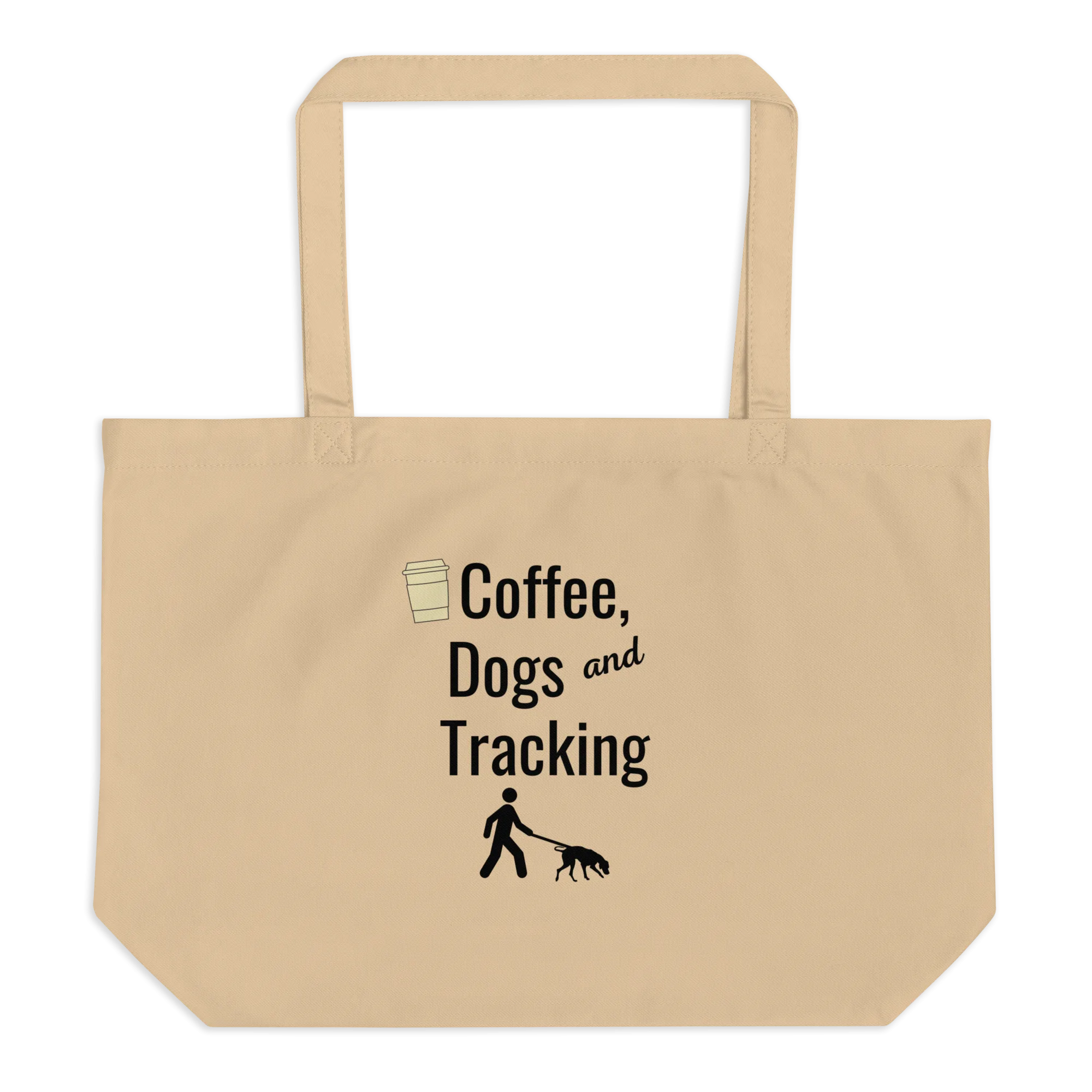 Coffee, Dogs & Tracking X-Large Tote/ Shopping Bags
