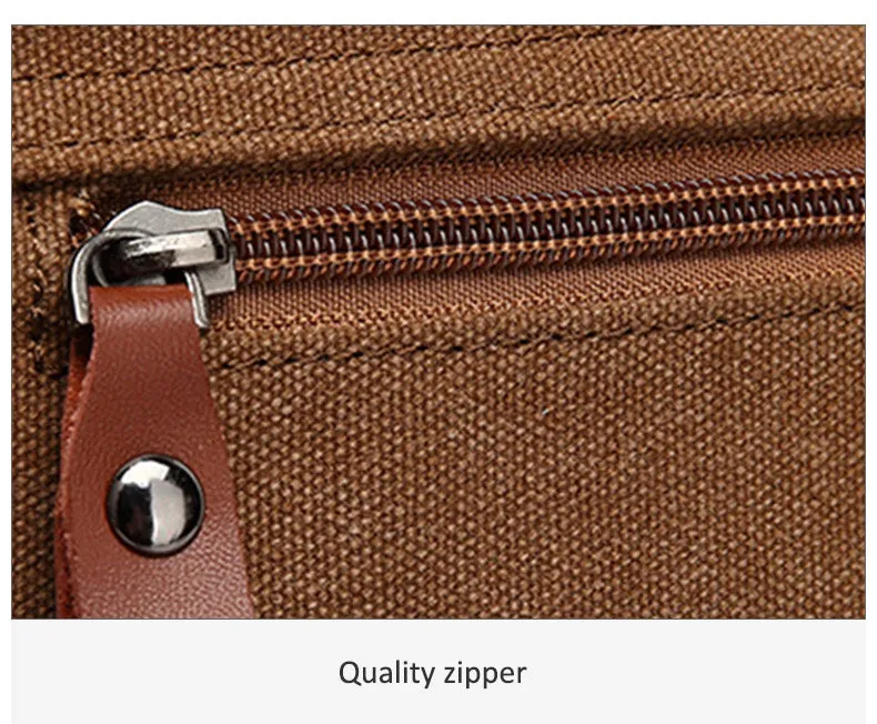 Commuter Canvas Crossbody Messenger Bag Laptop Bag for Men, 17 inches