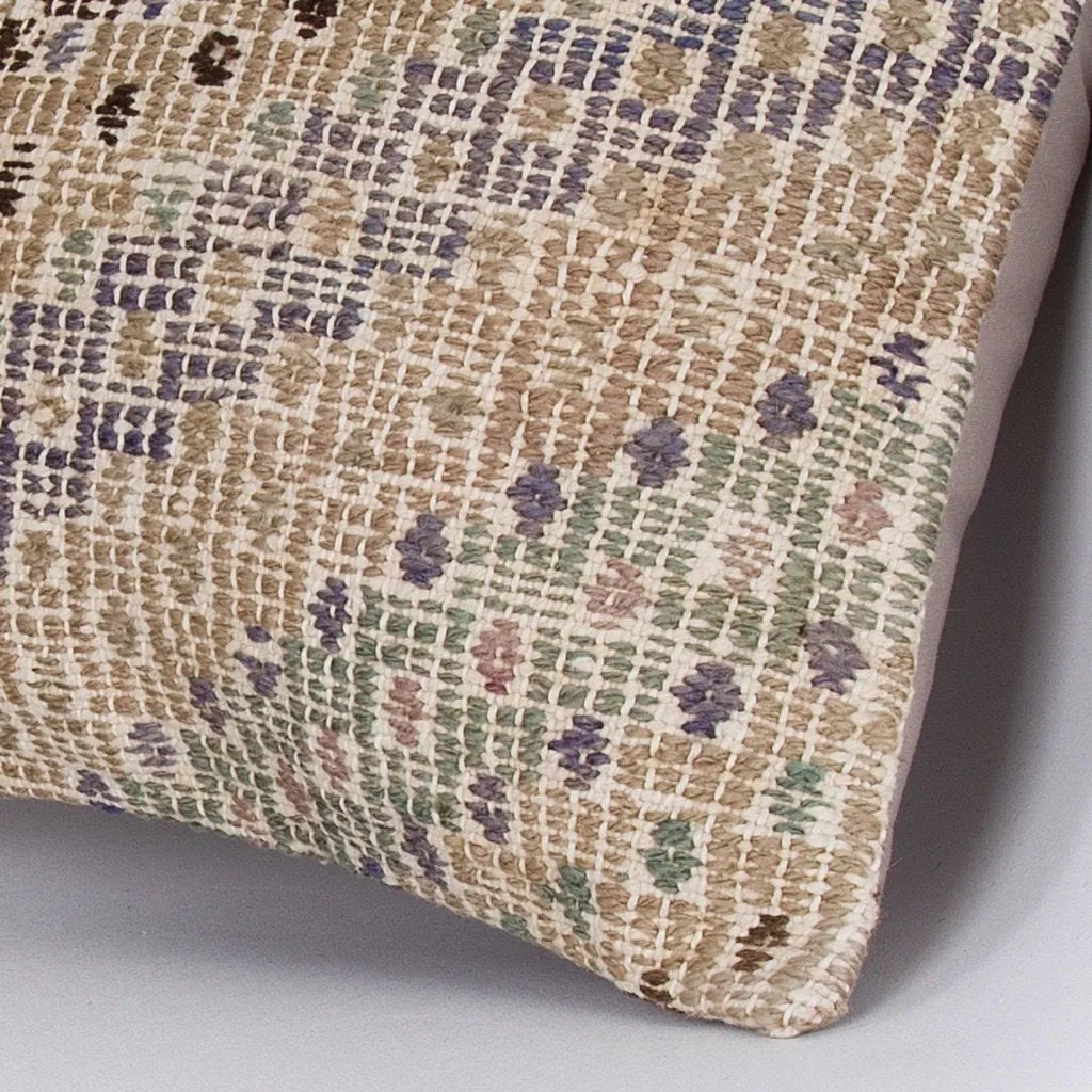 Contemporary Multiple Color Kilim Pillow Cover 16x16 7341