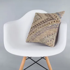 Contemporary Multiple Color Kilim Pillow Cover 16x16 7341
