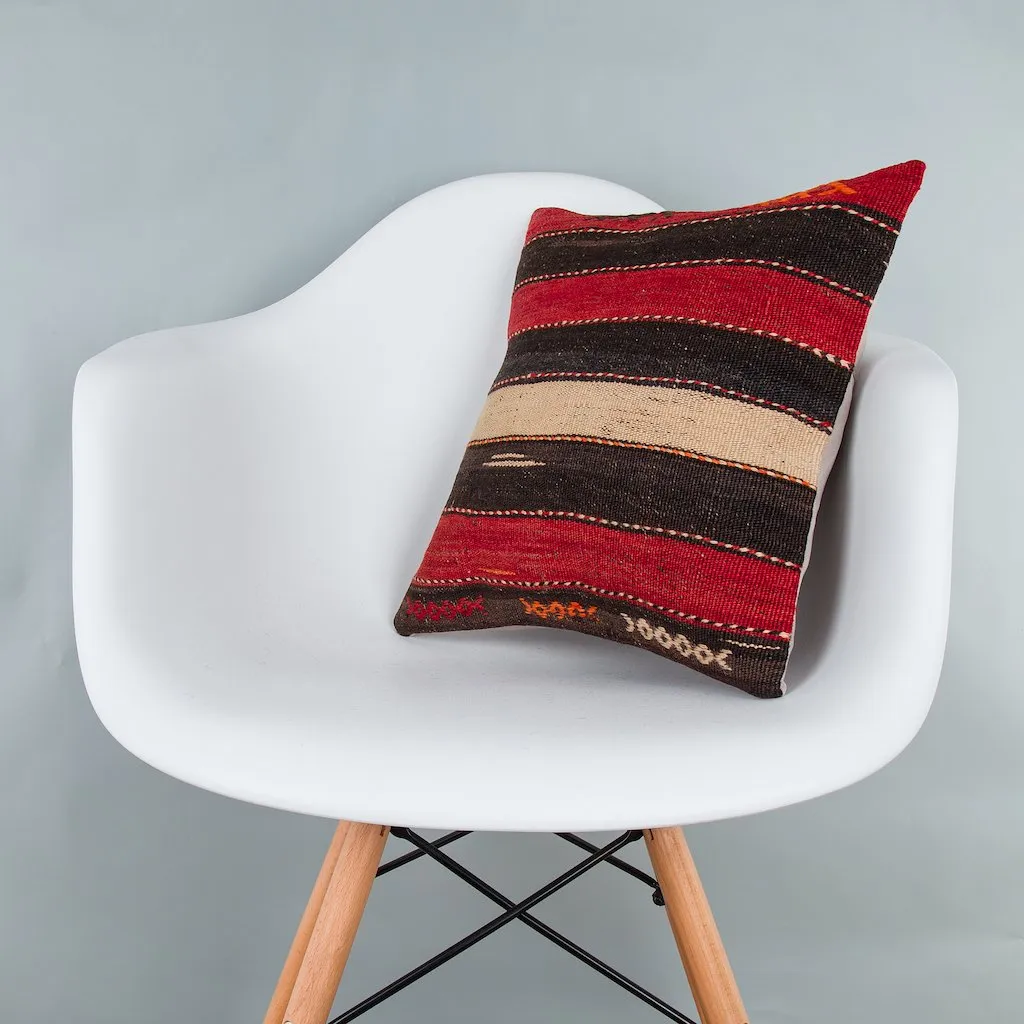 Contemporary Multiple Color Kilim Pillow Cover 16x16 7504