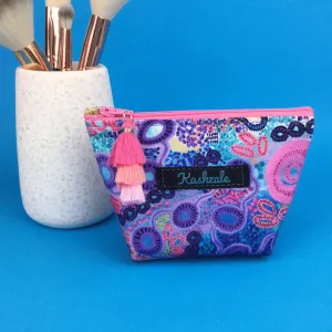 Coral Dreaming Small Makeup Bag by Mahalia Mabo