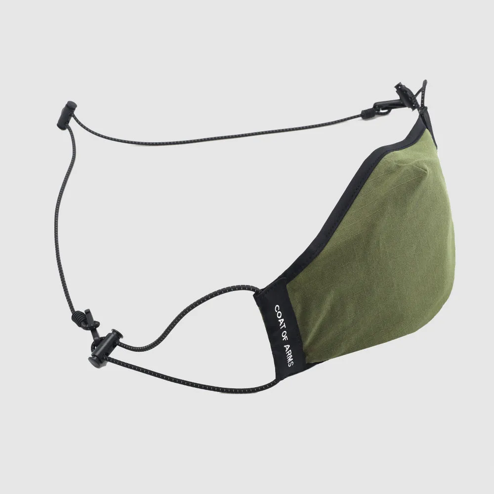 Cotton Ripstop Face Mask - Olive