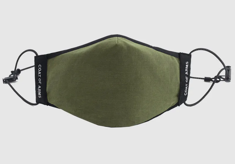 Cotton Ripstop Face Mask - Olive