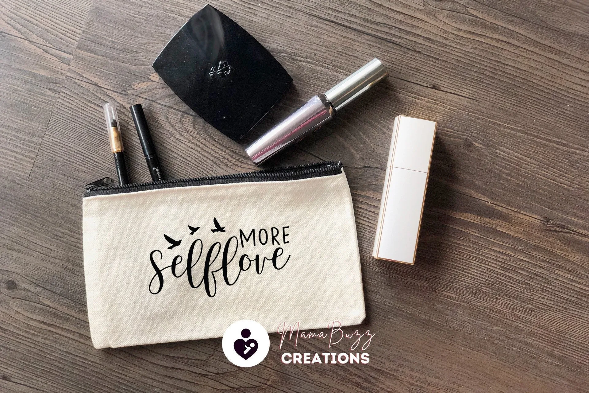 Created to Create,Makeup bag,Makeup purse,Travel bag,Makeup bag organizer,Pencil case,Cotton Zipper Bag,Custom zipper bag,Canvas,Craft Bag