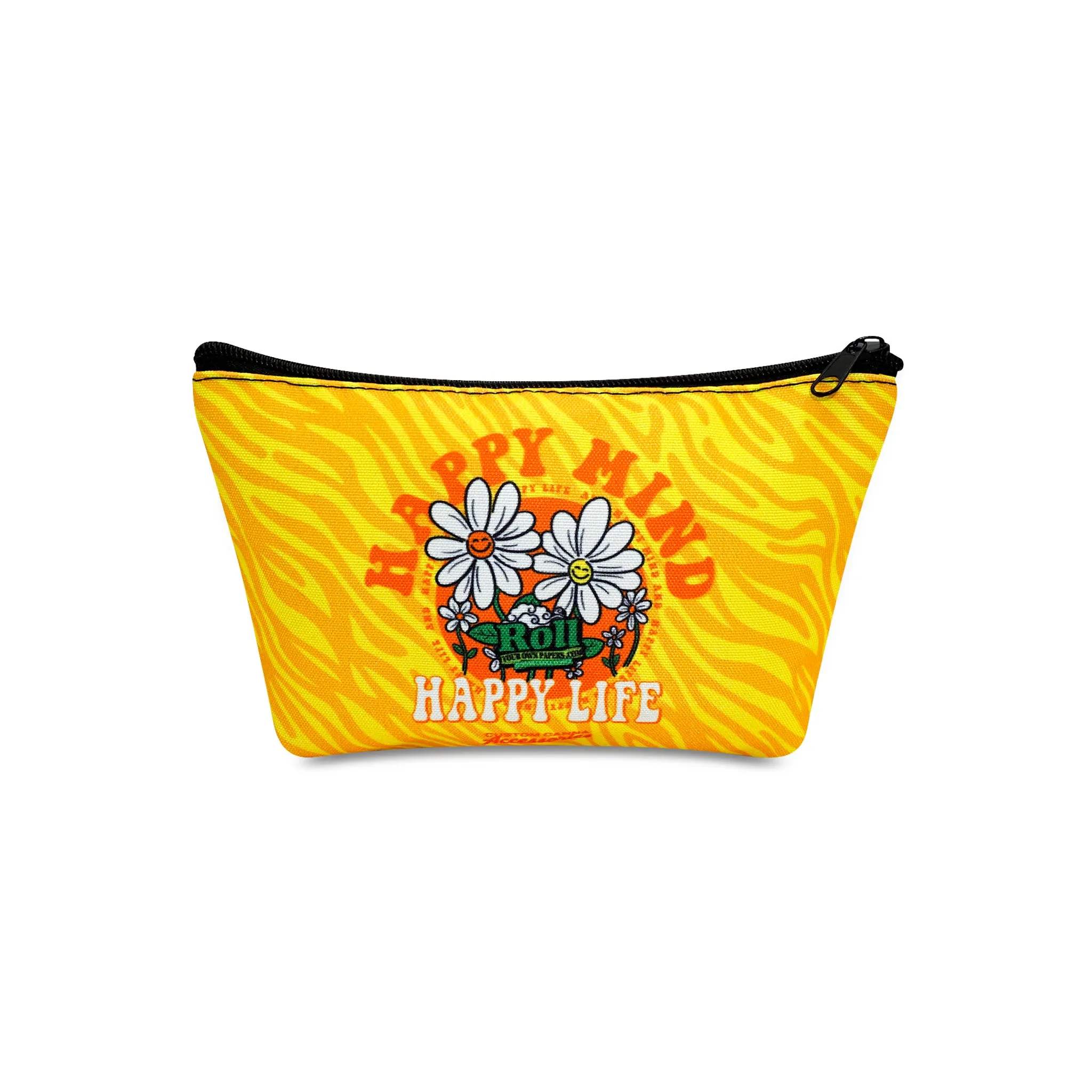 Custom Canvas Cosmetic Bag With Wide Bottom