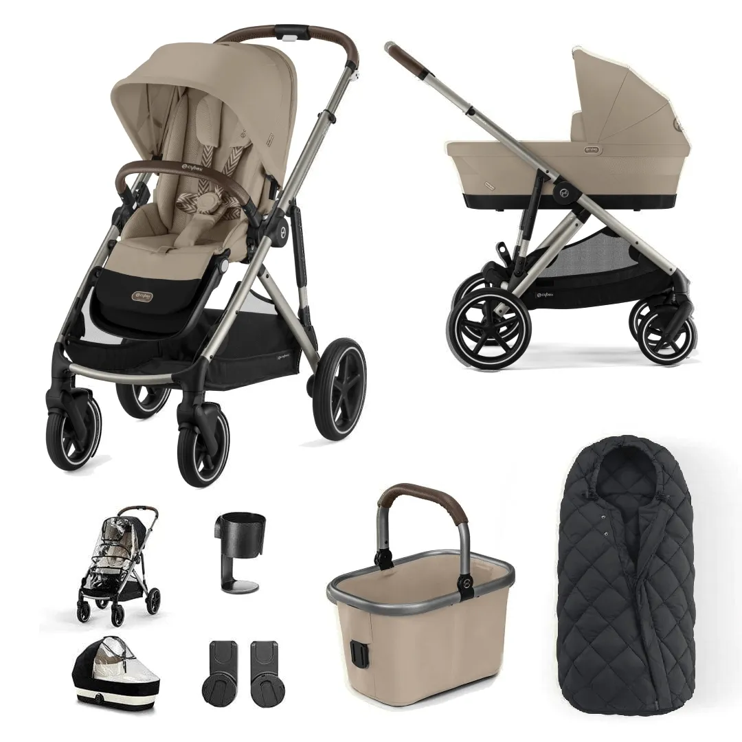 Cybex Gazelle S Essential Bundle - Taupe / Almond Beige