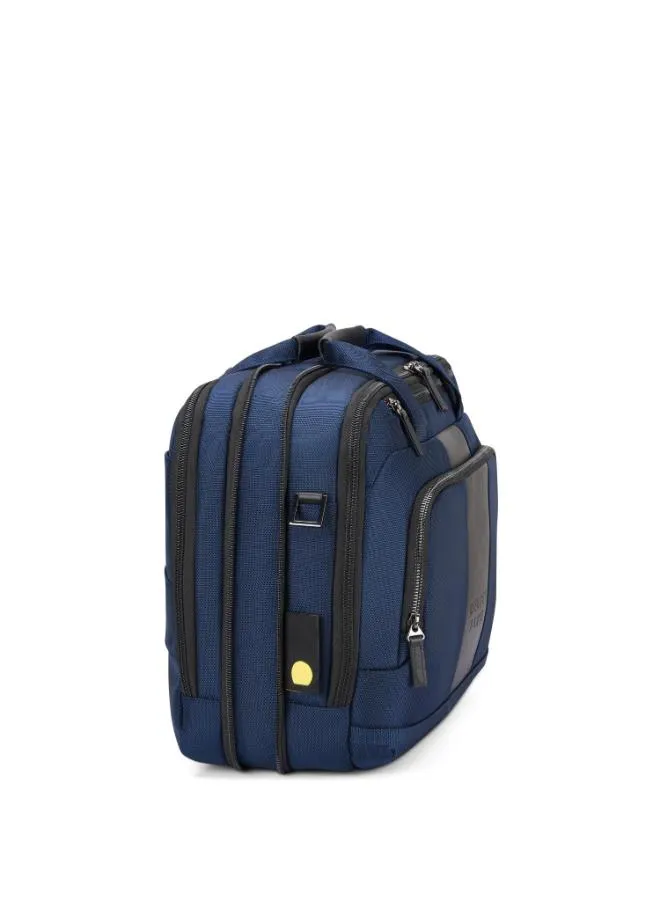 Delsey Wagram 2 Comparment Satchel Breifecase 15.6 Inch Navy Blue - 00119916102