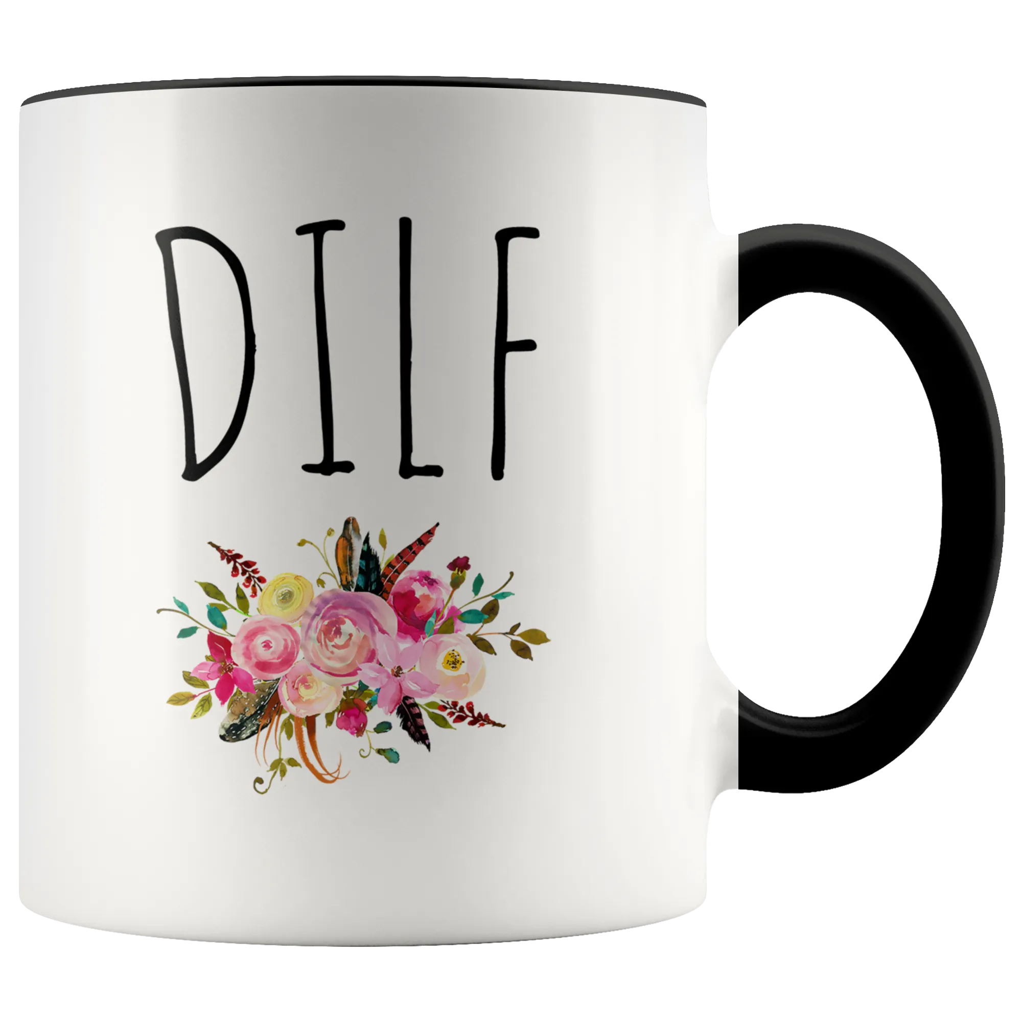 DILF Mug Dad Gag Gift Funny Husband Coffee Cup