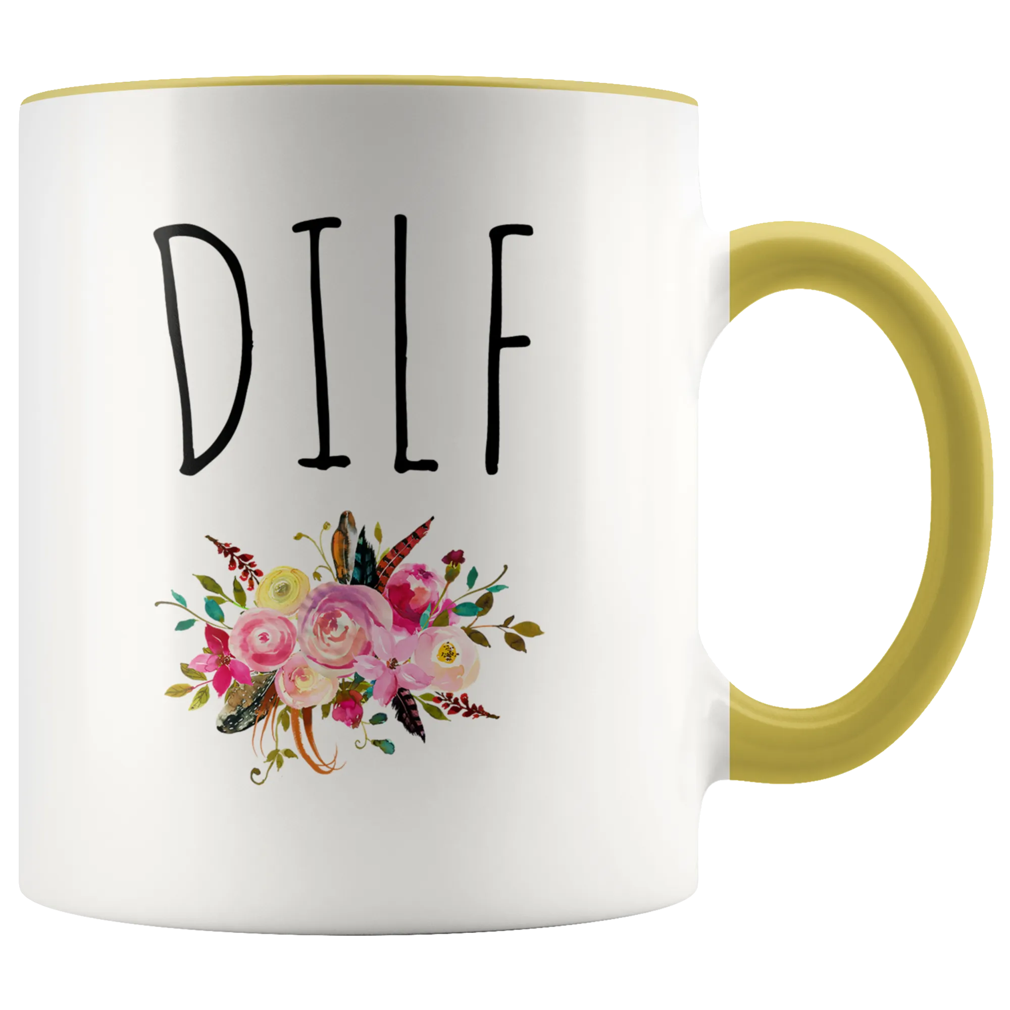 DILF Mug Dad Gag Gift Funny Husband Coffee Cup