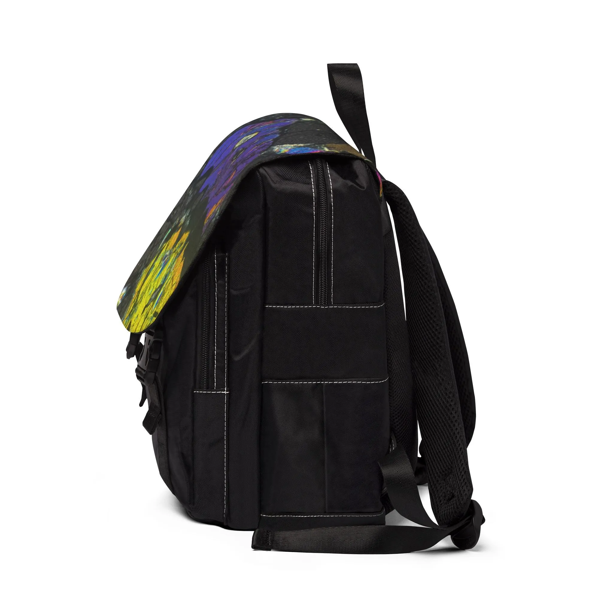 Dinosaur head in Eclogite Unisex Casual Shoulder Backpack