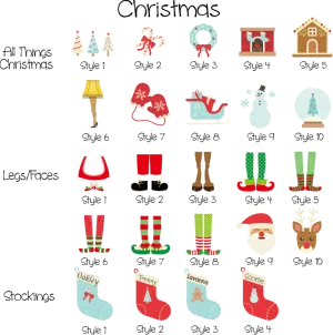 Drawstring Bags Christmas Collection