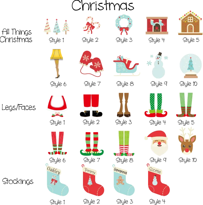 Drawstring Bags Christmas Collection